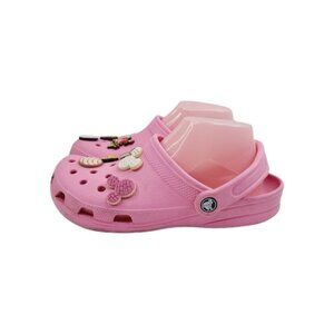Disney CROCS Kids Pink Clog Sandals with Decorative Charms
